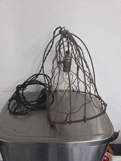 Vintage Horse Muzzle turned into lamp with  Edison Bulb