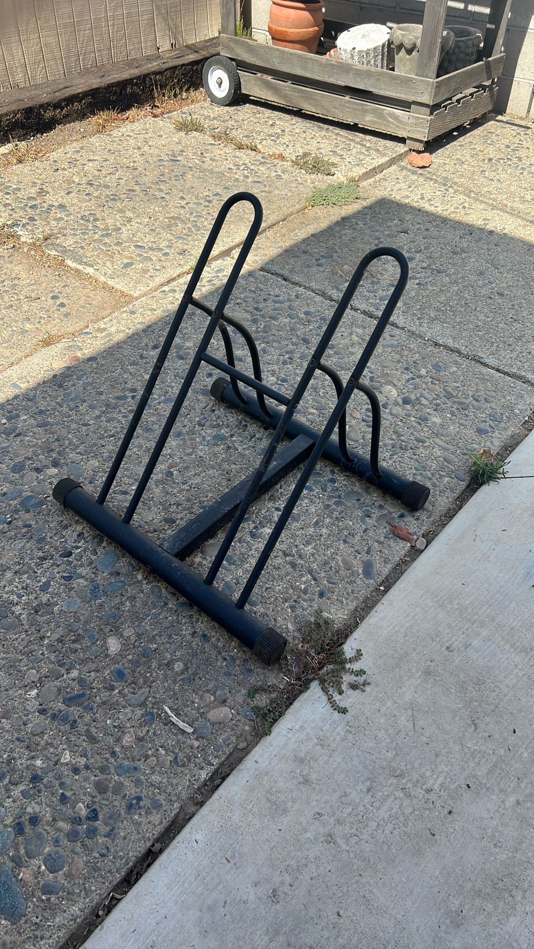Bike Rack - Dual Bicycle Stand for 2 Bikes - Indoor or Outdoor Bike Storage