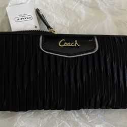 Coach Satin Black Wallet