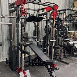 Flash F40 All In one smith machine combo new in box ✅📦 Weights Barbell bench squat rack chest press