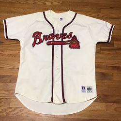 RUSSELL ATHLETIC DIAMOND VINTAGE BRAVES MENS SIZE 48 MADE IN U.S.A 