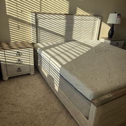 Ashley Willowton King Size Bedset Whitewash 