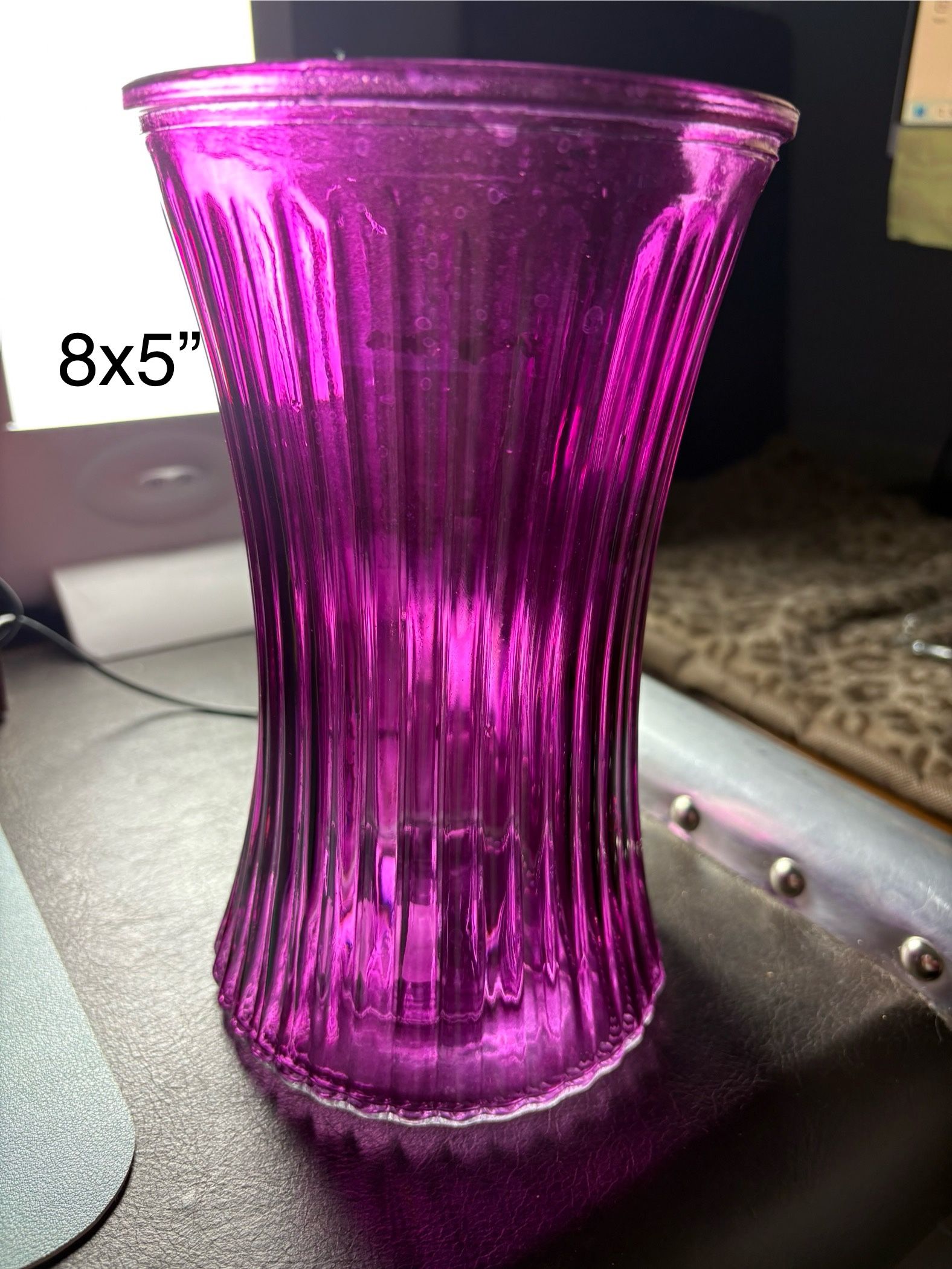8x5” Purple Flower Vase