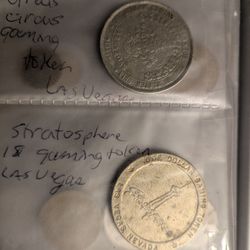 TWO LAS VEGAS GAMING TOKENS