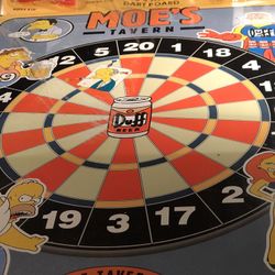 The Simpson Moe’s Tavern Metal Dart Board