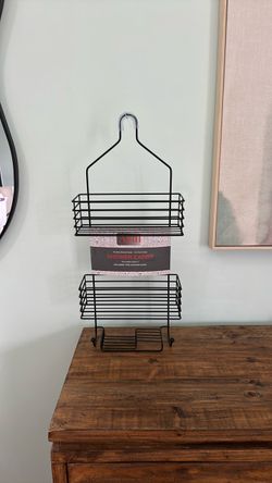 $5 brand new black metal shower caddy from HomeGoods