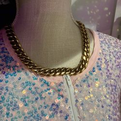 Gold Gods Cuban Choker And Ring