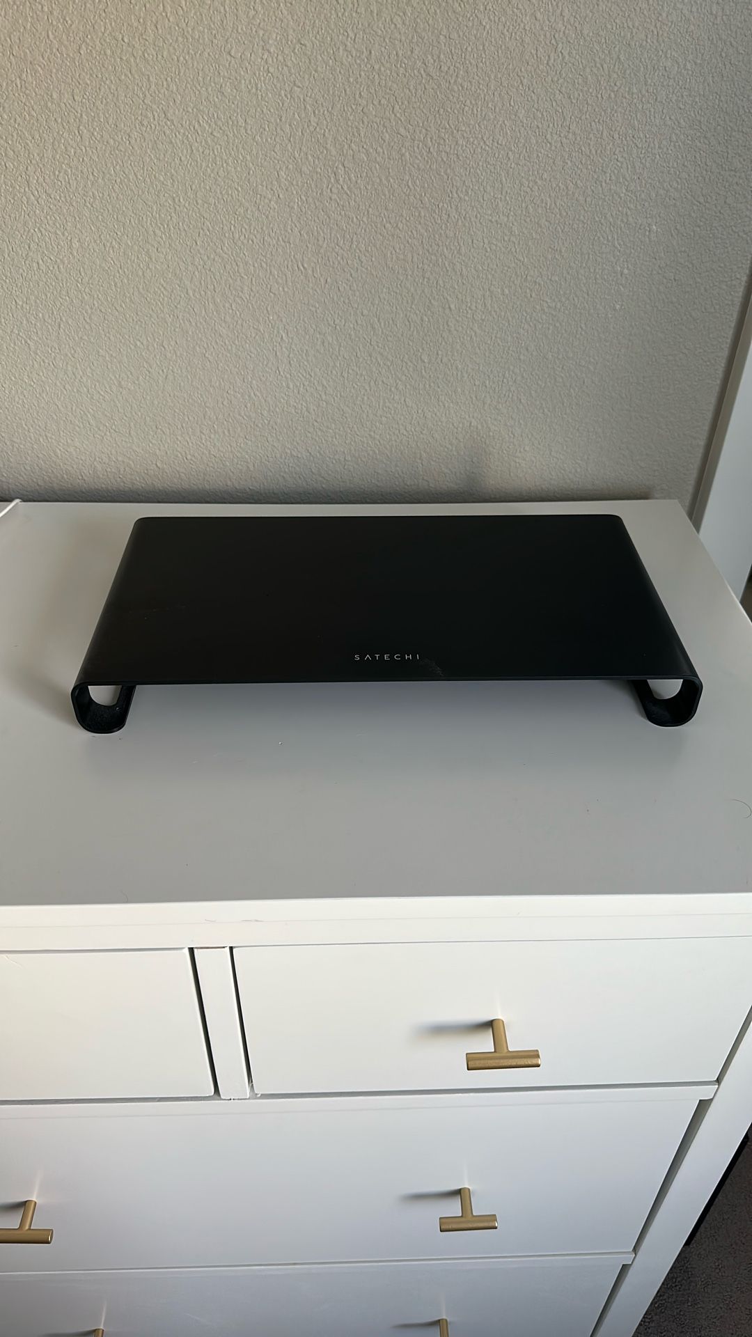 Satechi Aluminum Monitor Stand – Premium Desk Riser (Black)