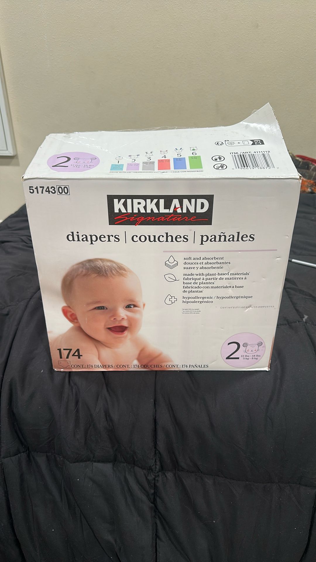 Kirkland diapers Size 2