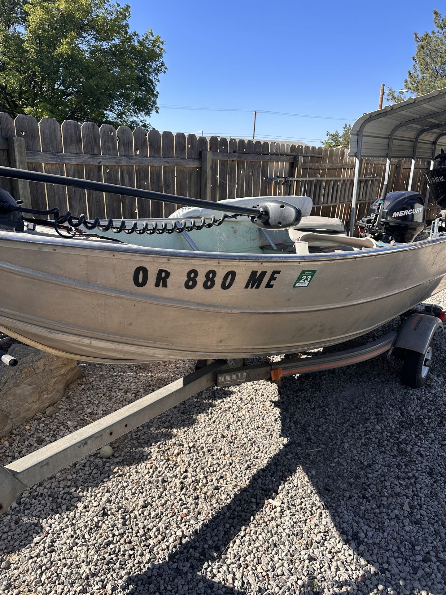 1982 12ft 2inch Western Aluminum Boat W/Trailer