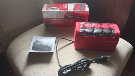 Remington H1015 Compact Ceramic Travel Hot Rollers Set with Box & Manual
