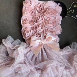 Pawpatu Dog Dress Pink Flower XS New 