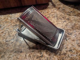 Vintage Italian Hard Cheese Grater with Collection Tray