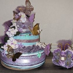 Butterfly Diaper Cake
