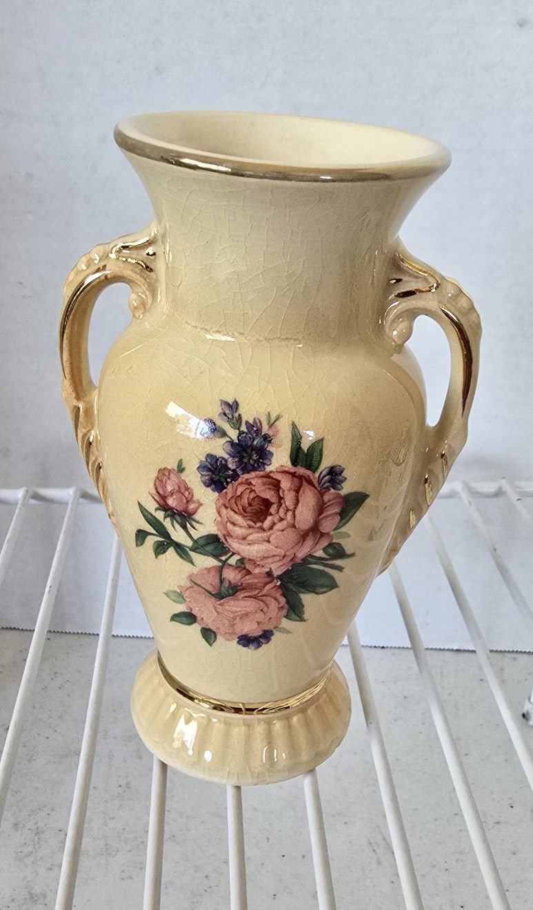 Handpainted mid-century Spaulding china Vase