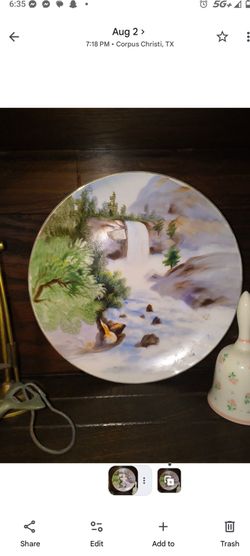 Hand-Painted Porcelain Decorative Plate