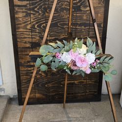 Wooden Easel Stand Wedding Sign Stand 