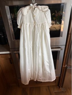 Vintage handmade christening gown