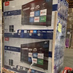 HD37 75” TCL Smart 4k Roku Led Tv 