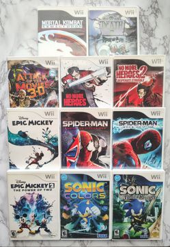 Nintendo Wii Games Spider Man, Sonic and more $8-$20 READ DESCRIPTION