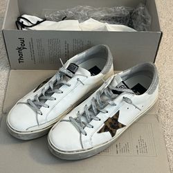 Golden Goose Hi Star Leather Sneakers 