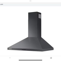 New Samsung 30-in 390-CFM Convertible Fingerprint Resistant Black S.S.  Wall-Mounted Range Hood with Charcoal Filter $$395.00 O.B.O.