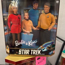 Star Trek Barbie And Ken 30th Anniversary 1996 