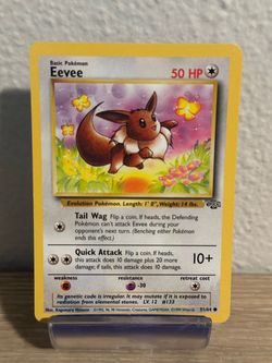 Eevee pokemon card