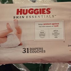 Newborn Huggies Diapers- 31 Count
