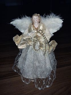 Vintage angel tree topper