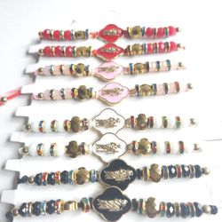 San Judas Colorful Beaded Adjustable Bracelets Set