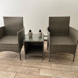 3 Pcs Patio Furniture Set 