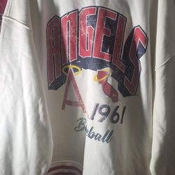 MLB Angels New Crewneck Sweater Angels HAT