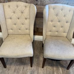 Tufted wingback Chairs 