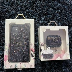 11/XR IPhone Protective Case + AirPod Pro Case Matching Glitter Set (BRAND NEW IN BOX) -$50 