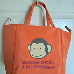 Banana chippy a jolly monkey tote bag