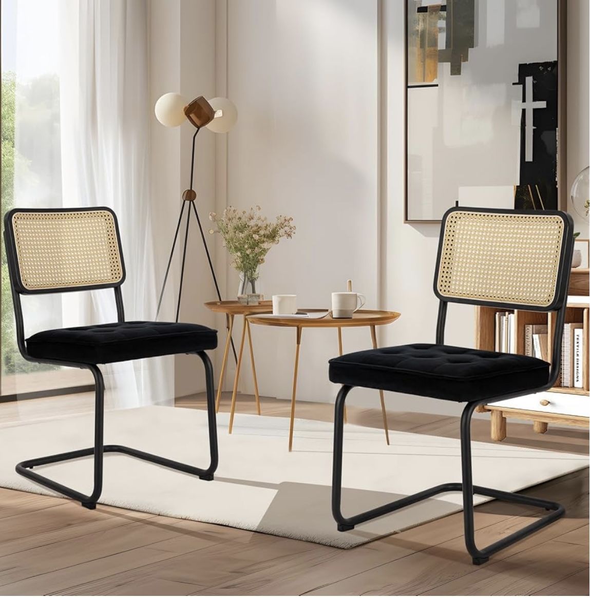 Set of 2 Colamy Century Modern Chairs, New in Box (NOT assembled)/Par de sillas nuevas Colamy
