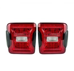 (New) JK to JL Conversion Tail Lights -Red Lens For 07-18 jeep wrangler jk/jku