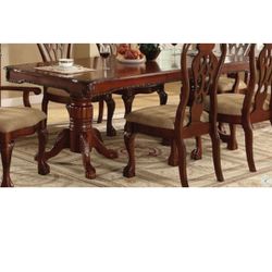 Dining Table  with 8 chairs And Middle Extension