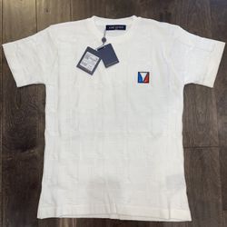 Louis Vuitton Damien Jacquard Short-Sleeved Cotton Crewneck (M)