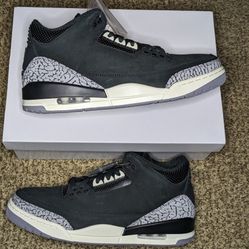 Air Jordan 3 Off Noir Size 12w/10.5m