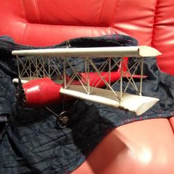 Vintage Handmade Metal Plane