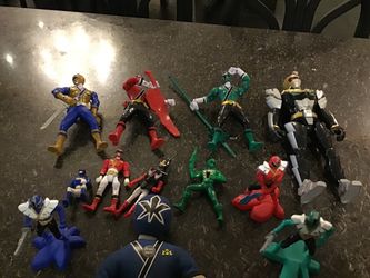 Lot of power ranger toy