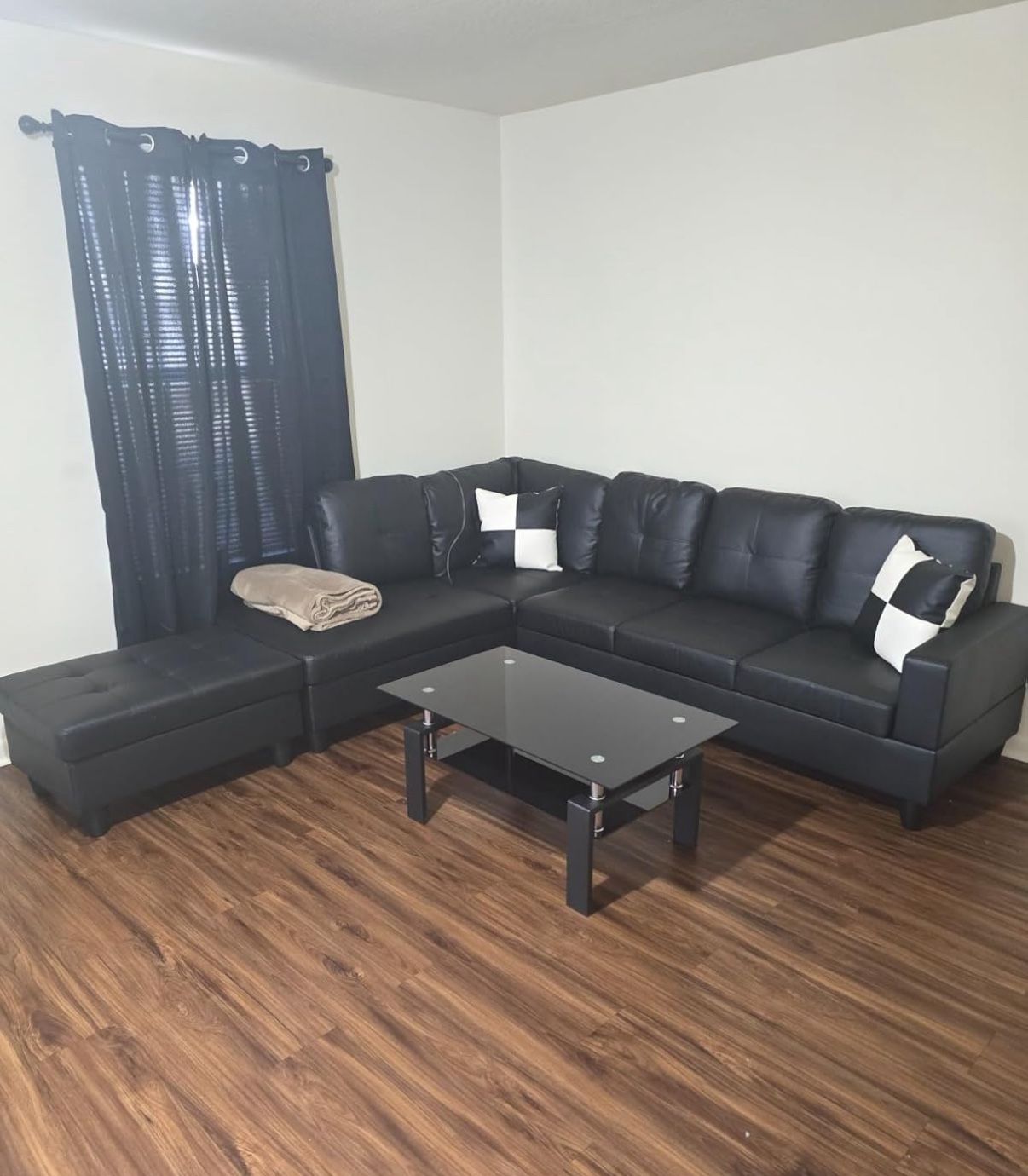 New Sectional + Storage Ottoman  — Left or Right Chaise — Delivery Available  