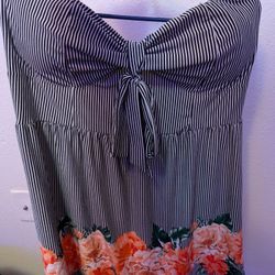 Plus Size Strapless Shirt/Dress
