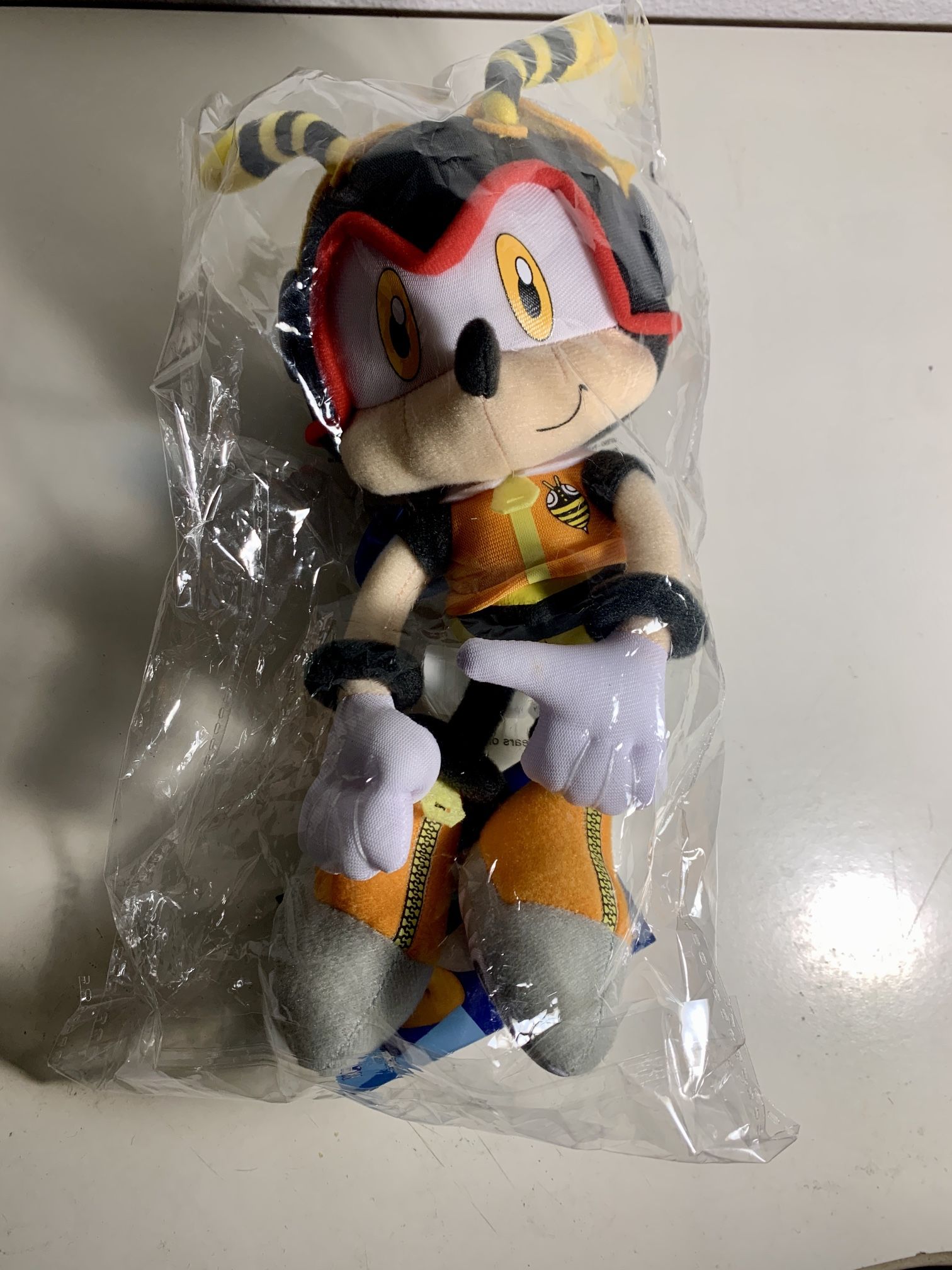 Sonic The Hedgehog Charmy The Bee Plush Toy GE Great Eastern Animation 8.5” New Sega
