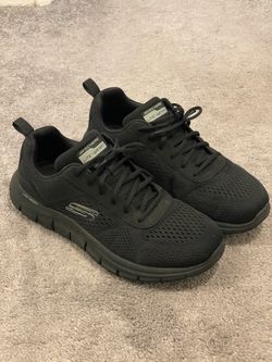 Skechers Men’s Track Leshur Black 13 W Wide