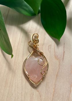 Rose Quartz Heart Pendant