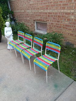 New IKEA Colorful Childrens Stackable Chairs