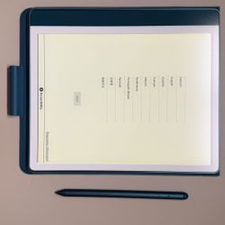 Amazon - Kindle Scribe (64GB) - 2024 - Metallic Jade with premium leather folio
